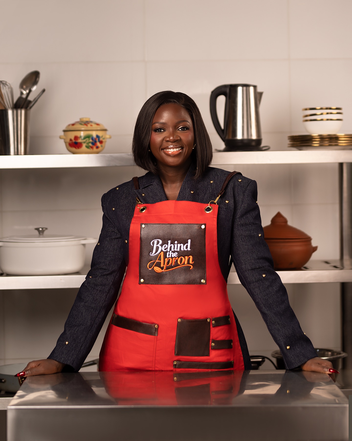 Jibola Salako in her Behind the Apron kitchen